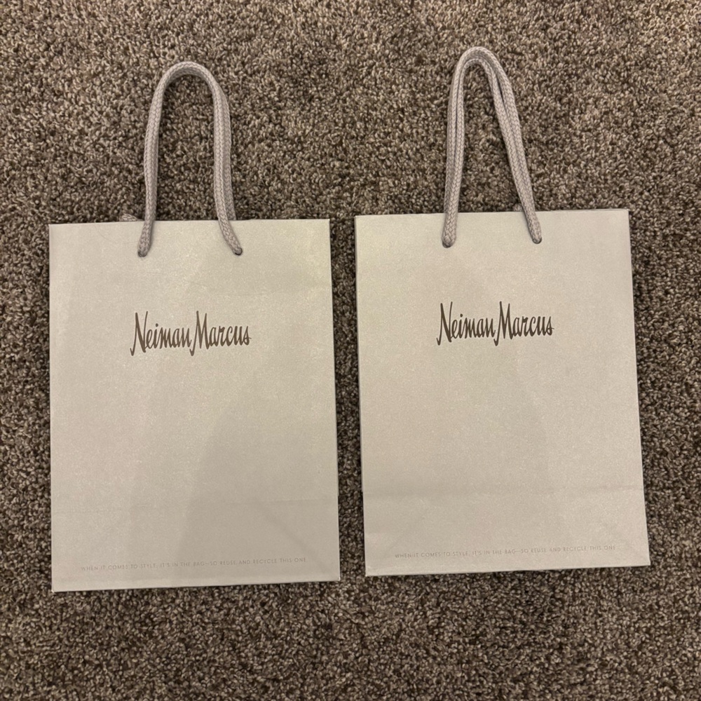 Neiman Marcus Elegant Silver Bags